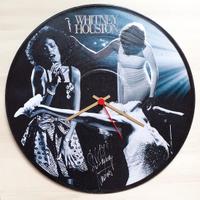 Vinile 33 giri a orologio omaggio Whitney Houston 