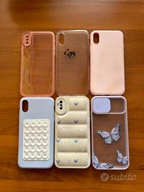 6 COVER IN CONDIZIONI COME NUOVE PER IPHONE X/XS