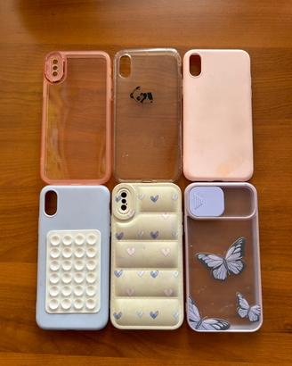 6 COVER IN CONDIZIONI COME NUOVE PER IPHONE X/XS