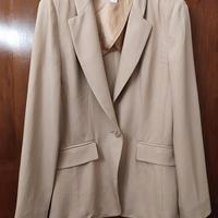 Giacca glam donna in viscosa/ lana beige Marella