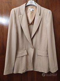 Giacca glam donna in viscosa/ lana beige Marella