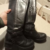 stivali donna nero giardini n.35