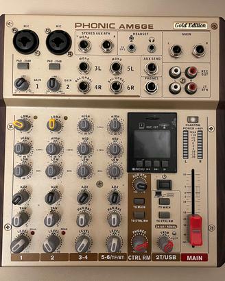 Mixer PHONIC AM6GE Gold Edition