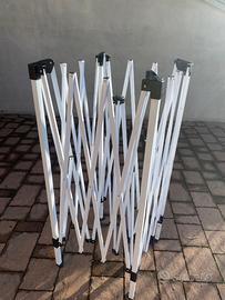 Gazebo 3 x 3 Pieghevole Idrorepellente Struttura