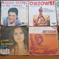 Dischi 45 giri in vinile di vari artisti e generi