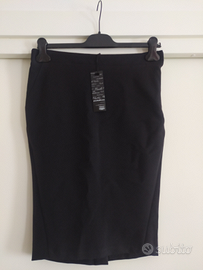 Gonna tubino nero Paola Prata NUOVA 42