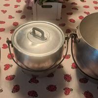 Pentole vintage in alluminio