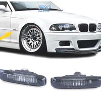 FRECCIE LATERALI BMW E46 98-05 VETRO CHIARO NERO