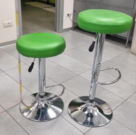 2 sgabelli ecopelle regolabili