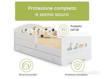 Lettino con materasso NUOVO misure 160x80