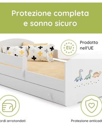 Lettino con materasso NUOVO misure 160x80