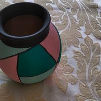 vaso in terracotta + piccolo vasetto