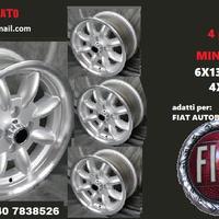 Cerchi Minilite 6x 13 4x98 et 13 fiat