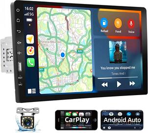 Podofo Autoradio 1 Din con Apple Carplay e Android