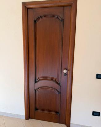 Porte interne legno massello con telaio e vetri