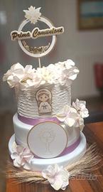 torta scenica per comunione bimba