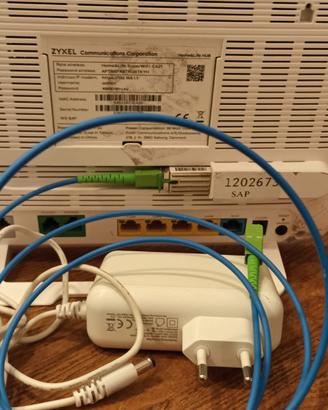 Modem  ZYXEL WIND con adattatore x Fibra
