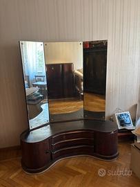 Toletta specchio legno anni 30