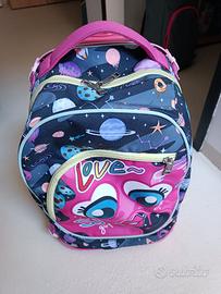 Zaino scuola SJ con ruote + astuccio