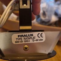 n8 portafaretti firalux neri,foro da 60 mm a 70