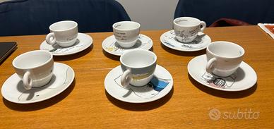 Set 6 tazzine collezione Illy Shizuka Yokomiso