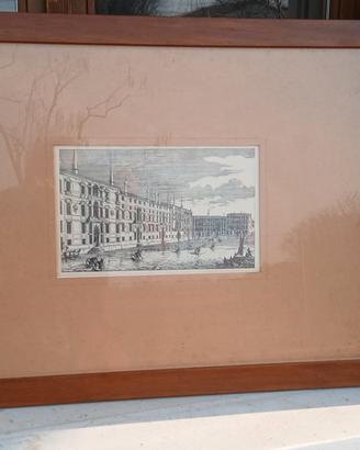 stampe  , vedute veneziane incorniciate 