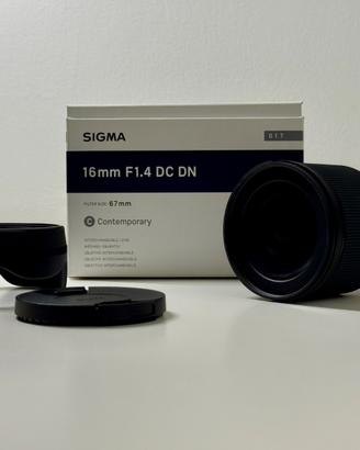 Sigma 16mm f/1.4 DC DN Contemporary per Sony