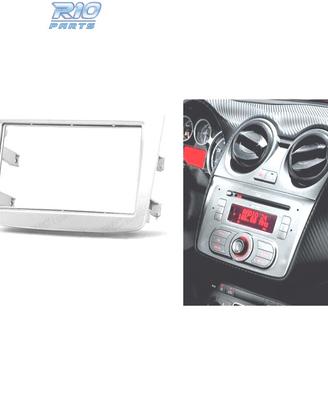 Telaio grigio radio 2-DIN per Alfa Romeo MiTo.