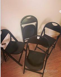 quattro sedie pieghevoli