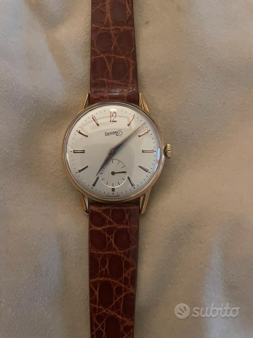 Orologio uomo oro Eberhard anni 50 60 Abbigliamento e Accessori In vendita a Parma