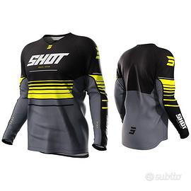 MAGLIA MOTO CROSS ENDURO SHOT GIALLO DA BAMBINO