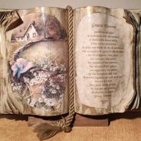 Libro soprammobile con poesia mamma