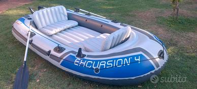 Canotto Gonfiabile Intex Excursion 4 + Accessorio