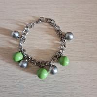 Bracciale donna con charms verdi
