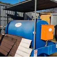 cisterna serbatoio gasolio con tettoia 5000 litri