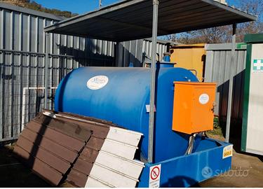 cisterna serbatoio gasolio con tettoia 5000 litri