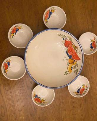 Set ciotole in ceramica Salentina dipinte a mano