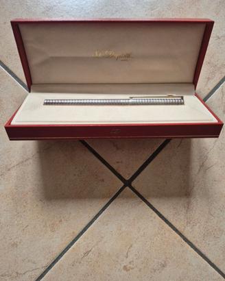 S.T. Dupont Stylo Plume L2 Plaqué Argent Vintage c