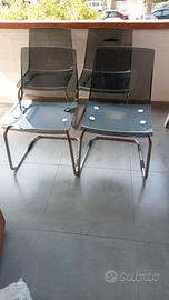 SEDIE TRASPARENTI FUME' MODELLO TOBIAS IKEA