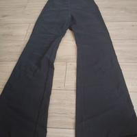 pantalone blu a zampa 