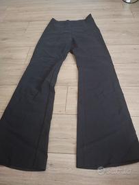 pantalone blu a zampa 