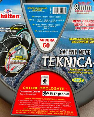 Catene da neve misura 60
