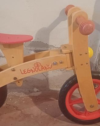 Bicicletta senza pedali Legnoland in legno 