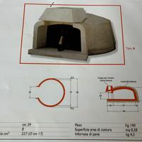 Forno a legna Vulcano refrattario