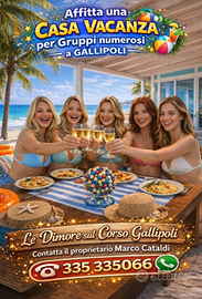Casa 20 posti 4 bagni a gallipoli