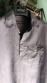 Camicia a polo cotone e lino Henry LLoyd Tg. M