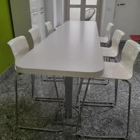 Bancone tavolo bianco