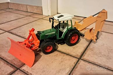 trattore Bruder Fendt 209 s escavatore ruspa pala