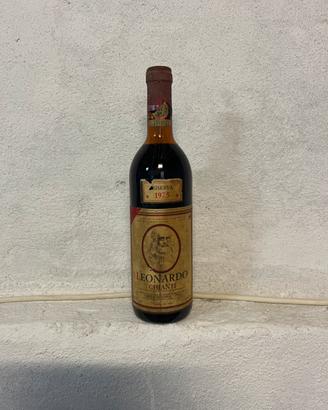 Bottiglia  vintage  chianti Leonrdo riserva 1975