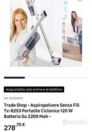 aspirapolvere senza filo ricaricabile 